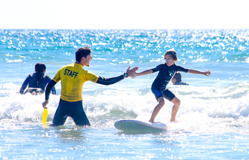 surf staff high five