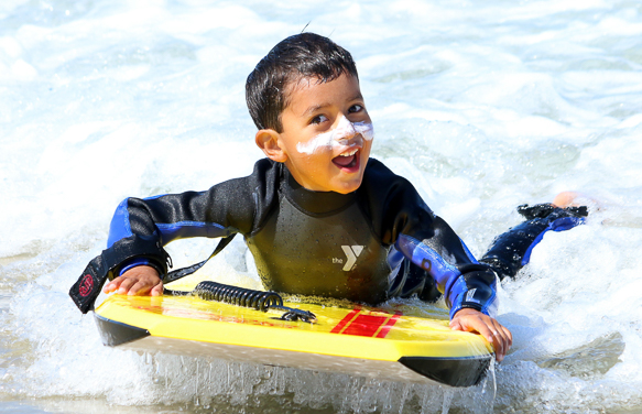 Photo of a body boarder at YMCA Surf