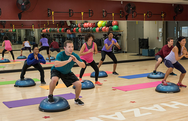 Photo of a group exercise class