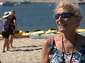 woman on beach