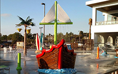 child swimming