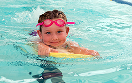 girl in pool