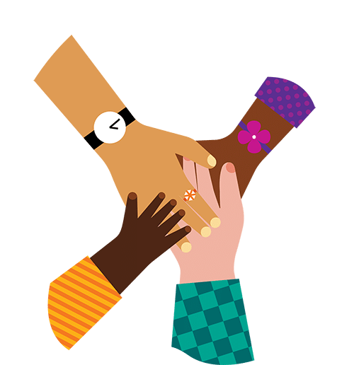 hands together