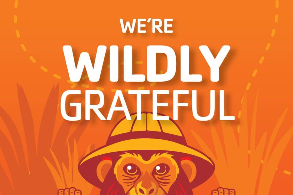 We're Wildly Grateful