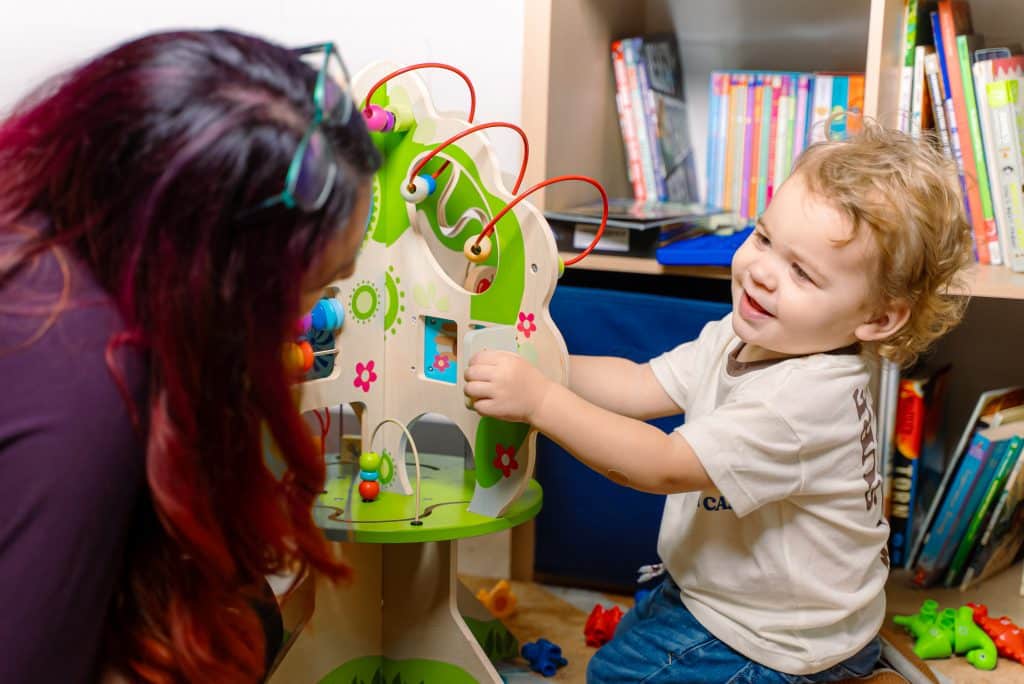toddler boy and provider