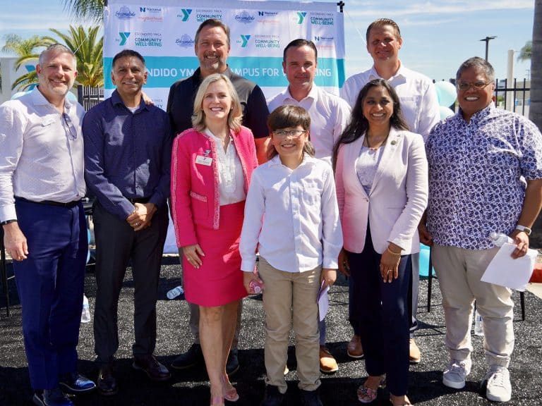 ymca group at escondido location for ceremony